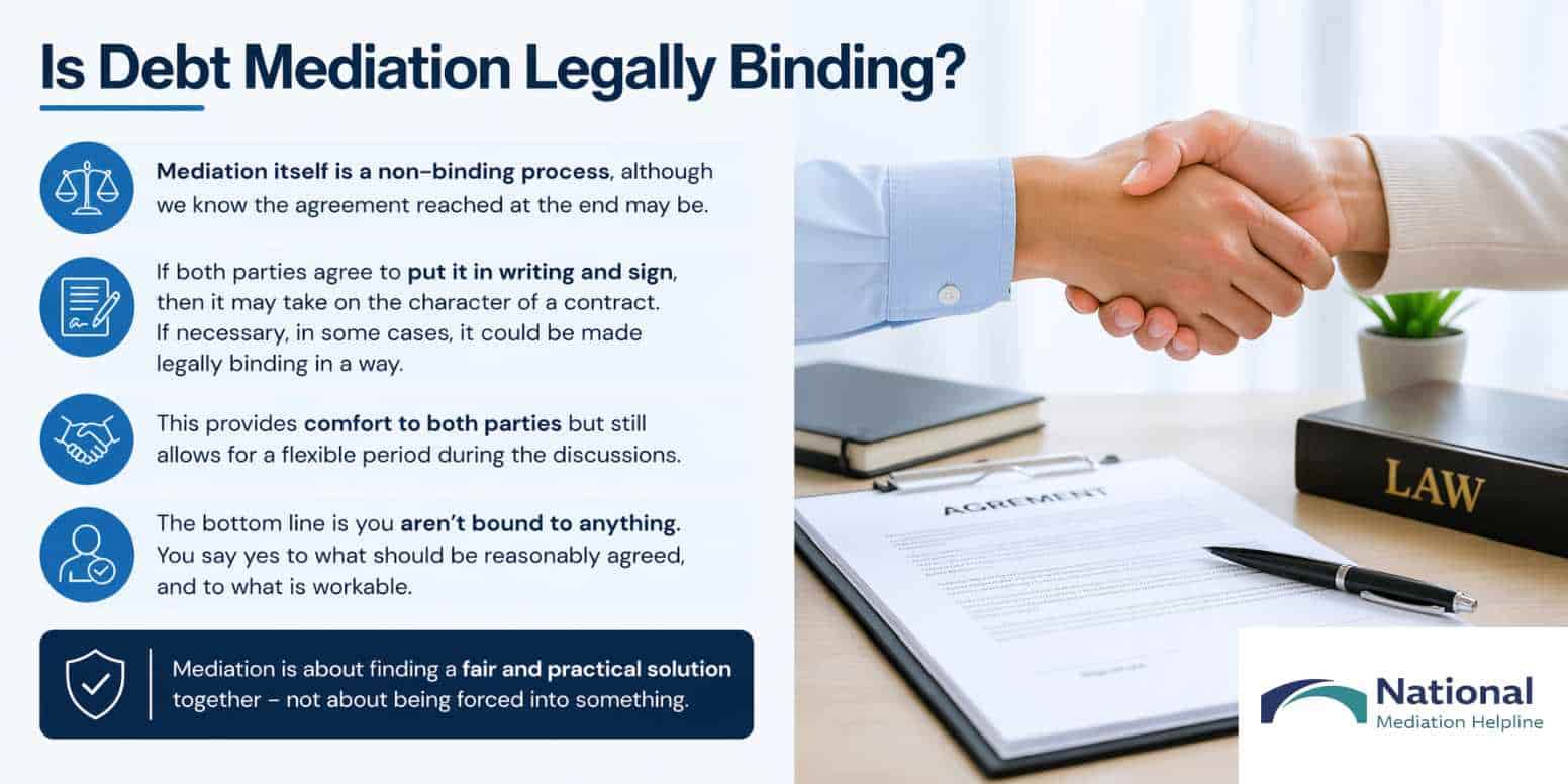 Is Debt Mediation Legally Binding Durham