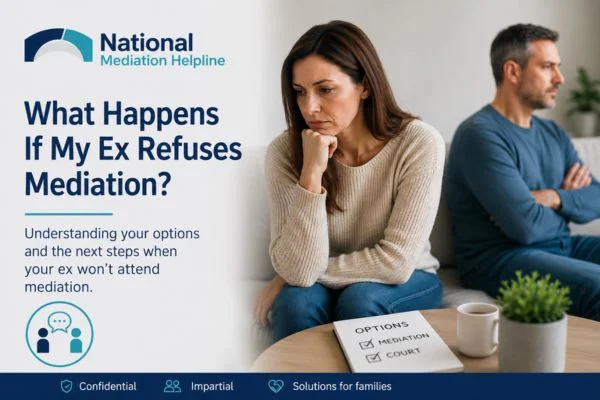 what if my ex refuses mediation Durham?
